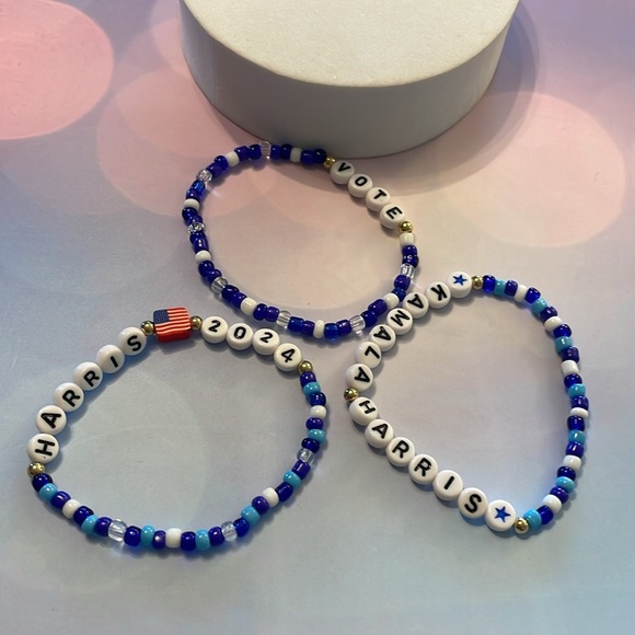 Kamala Harris 2024 Flag Friendship Bracelets - Picture 13 of 14